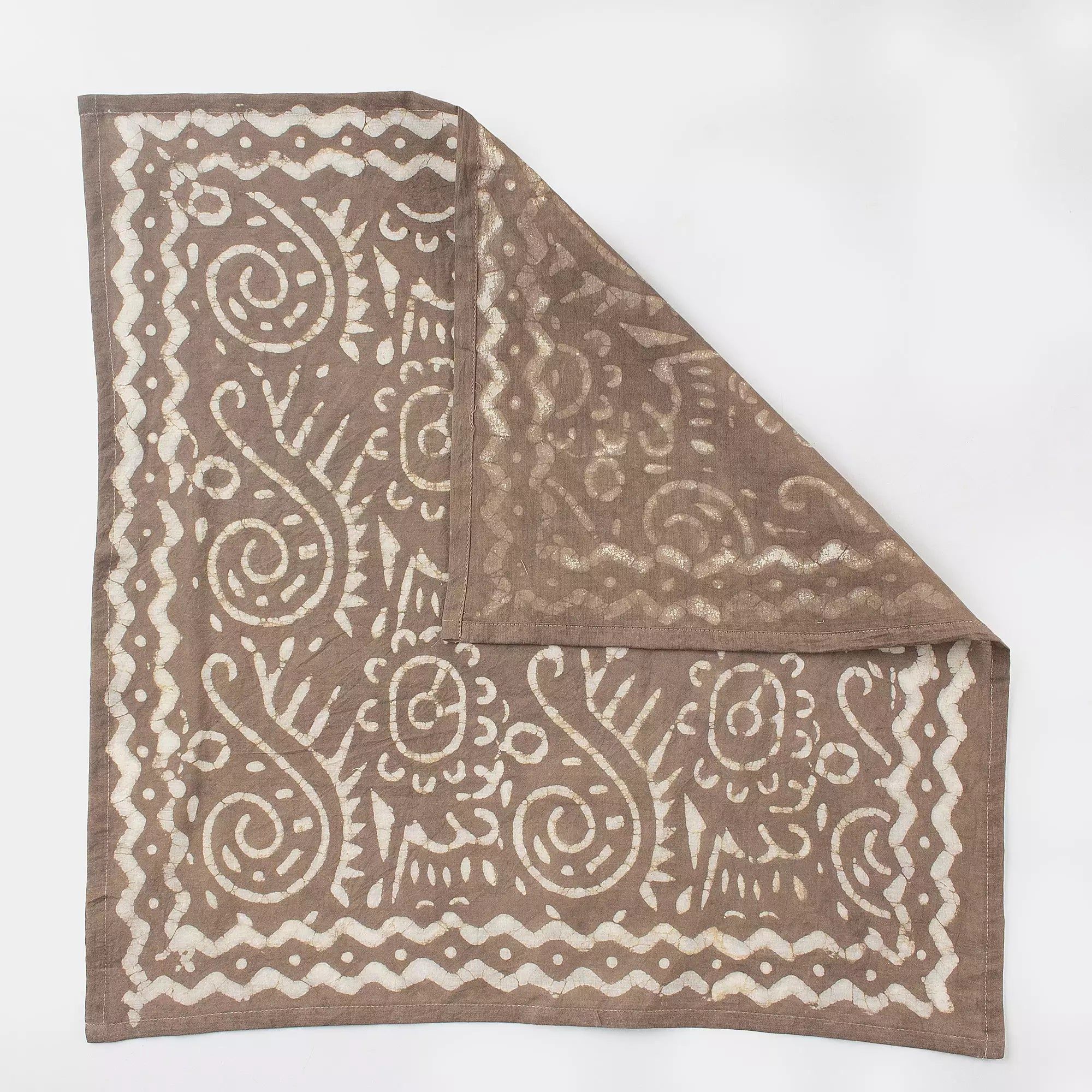 Hand Block Printed Cotton Floral Head Bandana for Men And Women 616